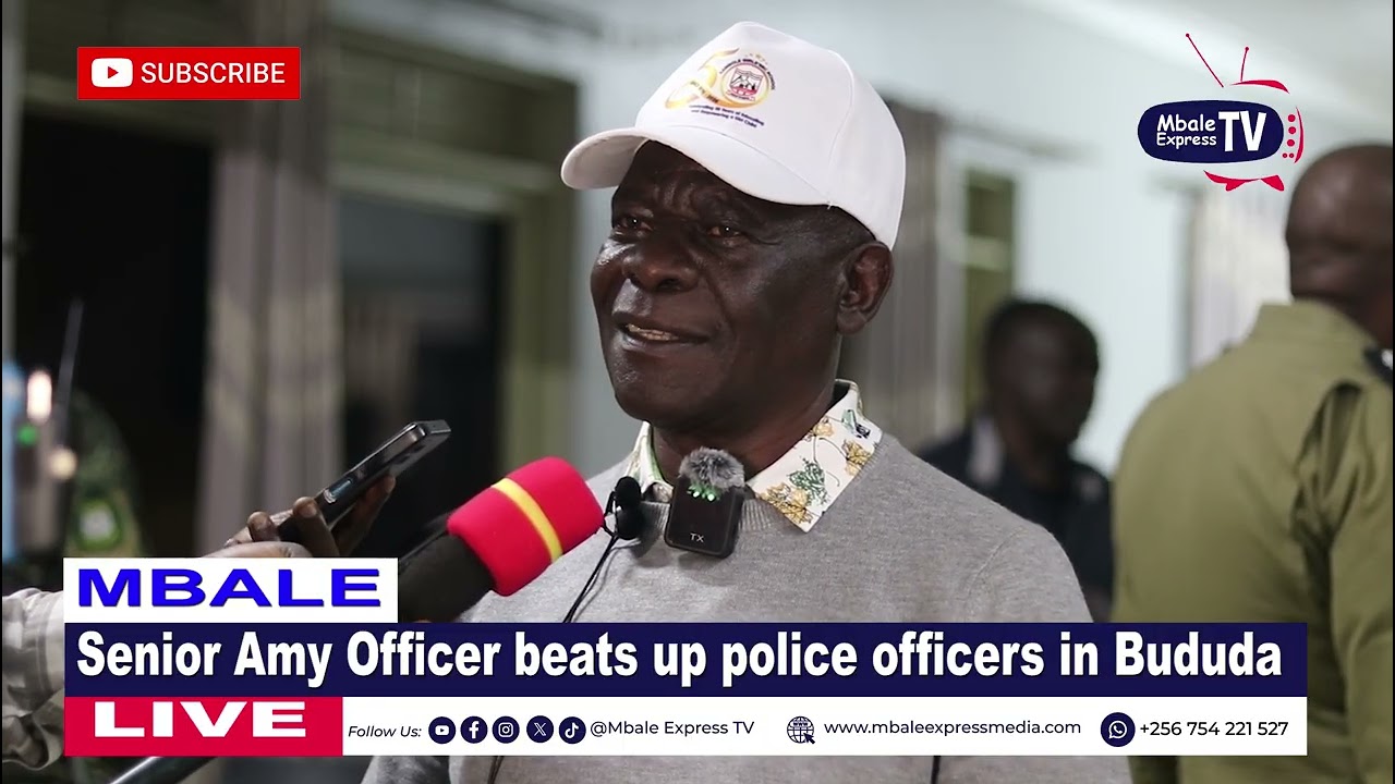 Army General be@ts up Police officers at a police station in Bududa 