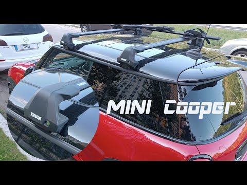 Roof rack bar Thule Edge Wingbar Mini Cooper Crossbars Installation