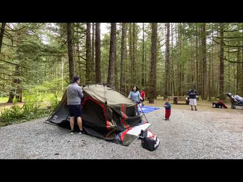Coleman 8 person Instant Tent Quick Setup!