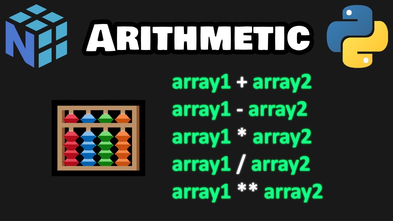 NumPy arithmetic is easy! ✖️