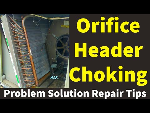 package unit header orifice chocking problem evaporator header cutting open repair learn