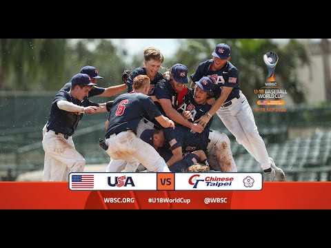 🏆⚾ Highlights: USA vs Chinese Taipei - WBSC U-18 Baseball World Cup - World Championship Final