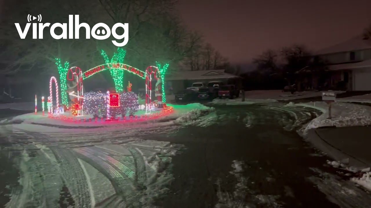 Power's Out Except for Christmas Lights || ViralHog