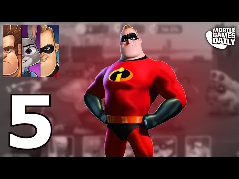 DISNEY HEROES Battle Mode Gameplay Walkthrough Part 5 - Chapter 2 (iOS Android)