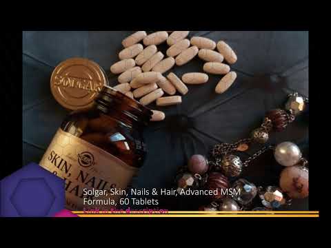Solgar, Skin, Nails & Hair, Advanced MSM Formula, 60 Tablets