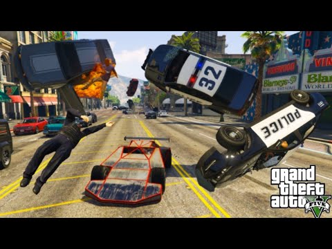 🔥GTA 5 - Ramp Buggy Destruction compilation - Cinematic Rampage - 5 🌟 Police chase 🔥🔥