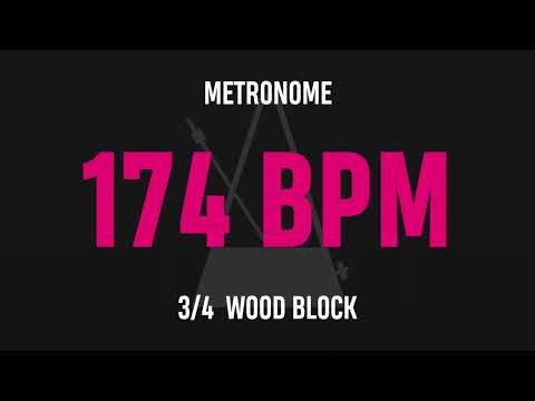 174 BPM 3/4 - Best Metronome (Sound : Wood block)