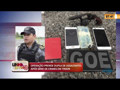 Operacão prende dupla de assaltantes apoÌs seÌrie de crimes em Timon, MA (27 05 20)