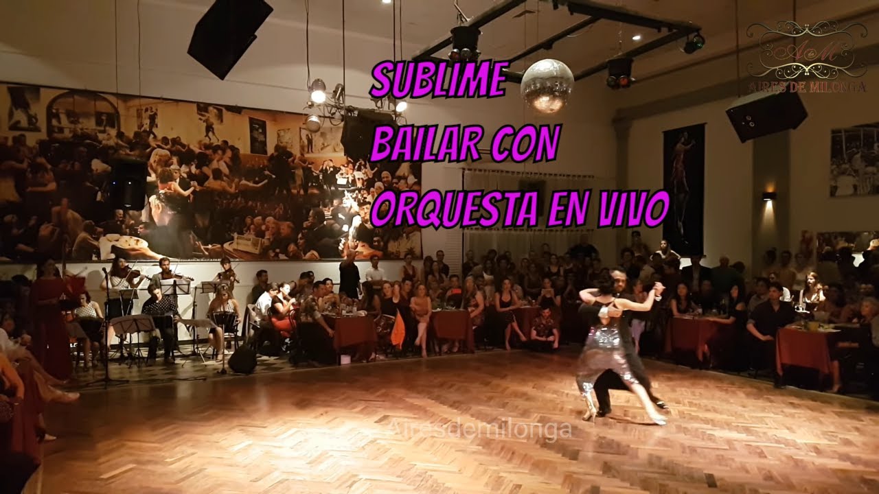 Maravilloso, improvisar con Orquesta Romántica  Milonguera. Mario Sergio , Erika Urrutia Onel