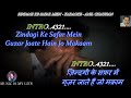 Zindagi Ke Safar Mein Guzar Jaate Hain Karaoke With Scrolling Lyrics Eng हिंदी