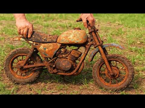 Restoration Abandoned Old DUCATI Super Sport Mini Dirt Bike 49cc Found in a Junkyard