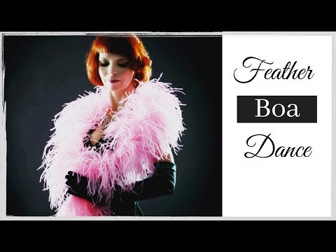 How to Feather Boa Dance with 3 cheeky Chest Moves - simple Burlesque Beginner Moves -Dance Tutorial