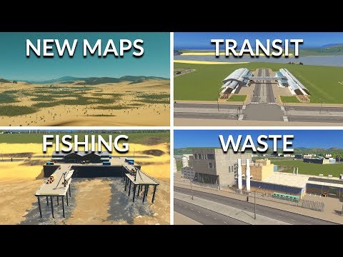 A Look At Every New Map/Asset In Sunset Harbor - New Cities Skylines DLC!