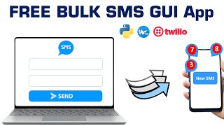 How to send FREE bulk SMS from Python GUI app #twilio #SMS #Python #kivy #kivyMD