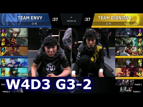 Dignitas vs Team EnVyUs Game 2 | S7 NA LCS Spring 2017 Week 4 Day 3 | DIG vs NV G2 W4D3