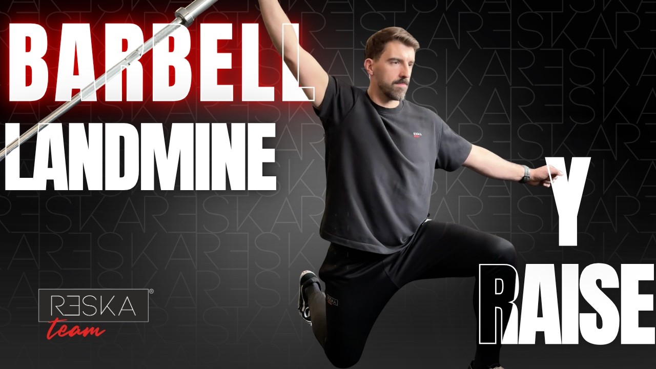 Barbell landmine y raise