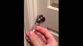 How to Open a Locked Door From the Outside With a Screwdriver