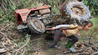 Restarting the Tractor | B7001E | Swept Away by Flood Years Ago?? Will It Restart?!