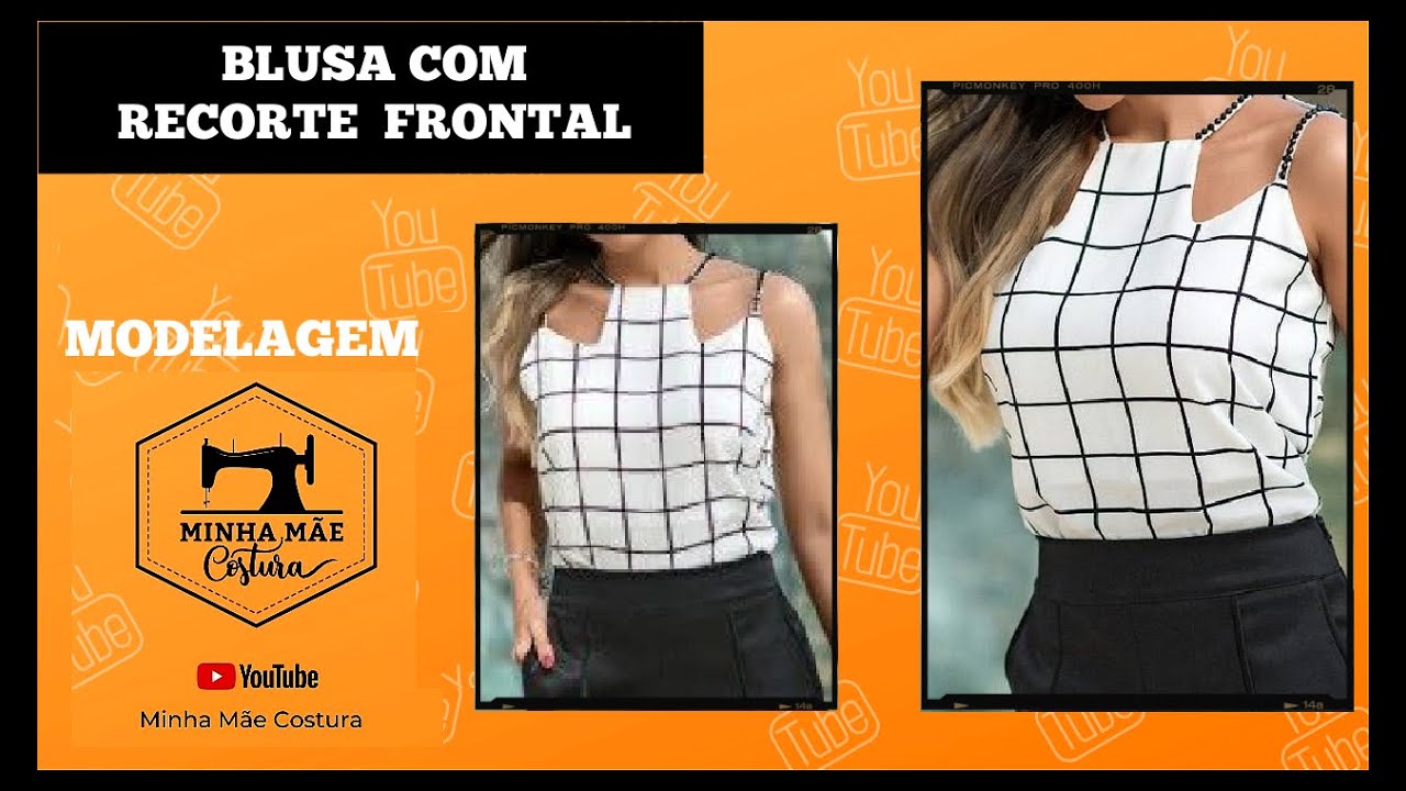 Watch Now BLUSA COM RECORTE FRONTAL -PASSO A PASSO DA MODELAGEM BLUSA COM RECORTE FRONTAL -PASSO A PASSO DA MODELAGEM