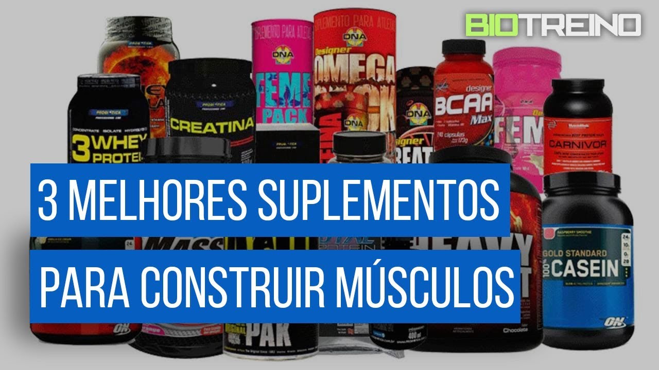 Melhores suplementos para ganhar massa muscular