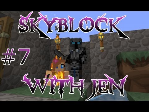 Skyblock With Jen - An Arrow To The Head - Minecraft Let's Play - Ep. 7