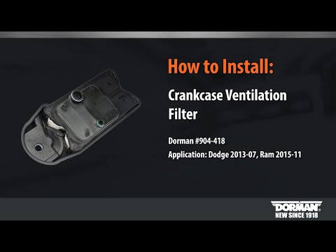 Engine crankcase breather element installation by Dorman Products
