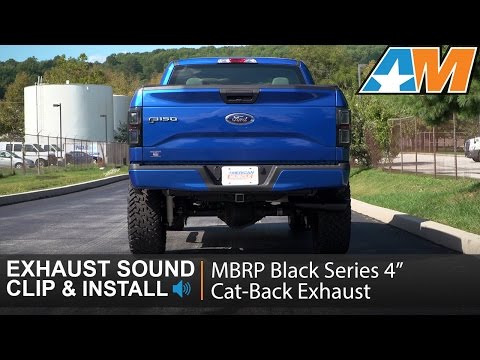 2015-2016 F-150 (3.5L EcoBoost) MBRP Black Series 4" Cat-Back Exhaust Sound Clip & Install