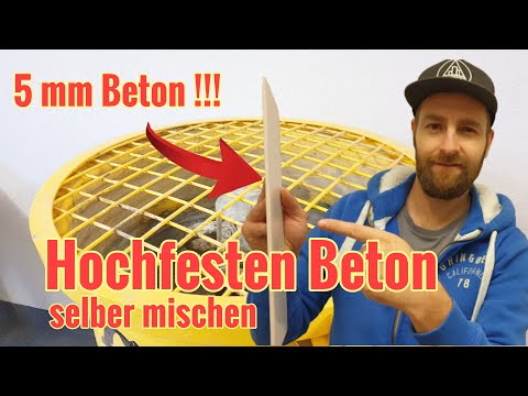 Hochfesten Beton / UHPC selber herstellen und Geld sparen!