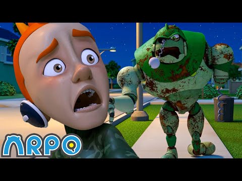 ZOMBIE ARPO | ARPO the Robot | Funny Halloween Cartoons For Kids