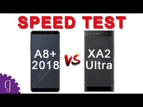 Sony Xperia XA2 Ultra vs Samsung Galaxy A8+ 2018 Speed Test | Fingerprint Unlock Speed | Game Speed
