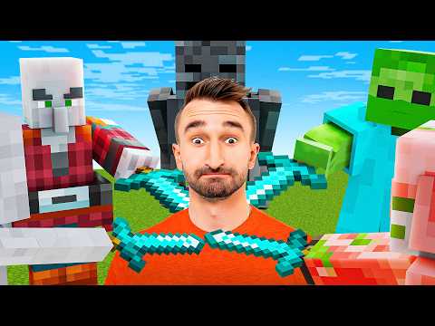 JeromeASF - I Survived 100 Days Against The STRONGEST Mobs In Minecraft Hardcore