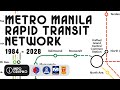 Evolution Of Metro Manila Rail Transit 1984 2028 Animation Impograpiko