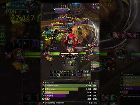 Doing 1 MILLION DPS in a +22 #worldofwarcraft #rogue #gaming #dragonflight #mythicplus