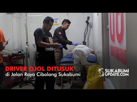 Video: Driver Ojol Ditusuk di Jalan Raya Cibolang Sukabumi