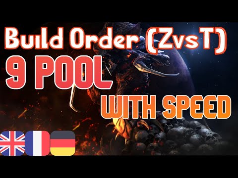 Starcraft Remastered Zerg vs Terran - 9 Pool with speed build order