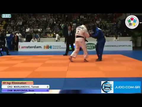 Judo Grand Prix Amsterdam 2011 -81kg MARIJANOVIC (CRO)-MUNYONGA (ZAM)