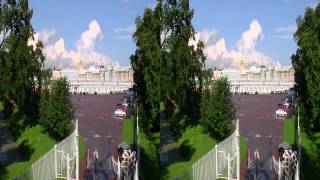 preview picture of video 'Пушкин в 3D.Pushkin in 3D.Test JVC GS-TD1.Стереопара side by side sbs'