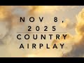 Billboard Top 60 Country Airplay Nov 8 2025