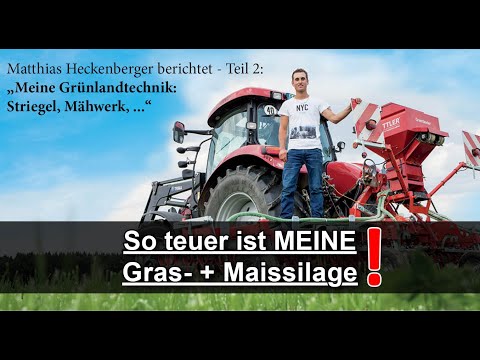 Grasernte 2020 #2 Kosten für KRONE Mähwerk | Wender | PÖTTINGER Schwader | Striegel