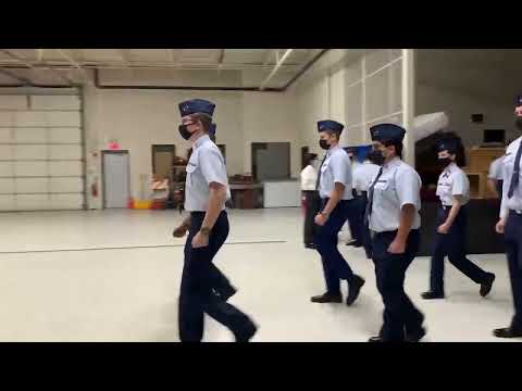 Cadets are learning drill.