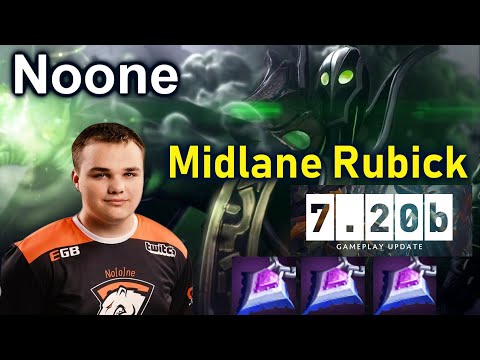 Noone [Rubick] Midlane Over Power Meta 7.20b Dota 2