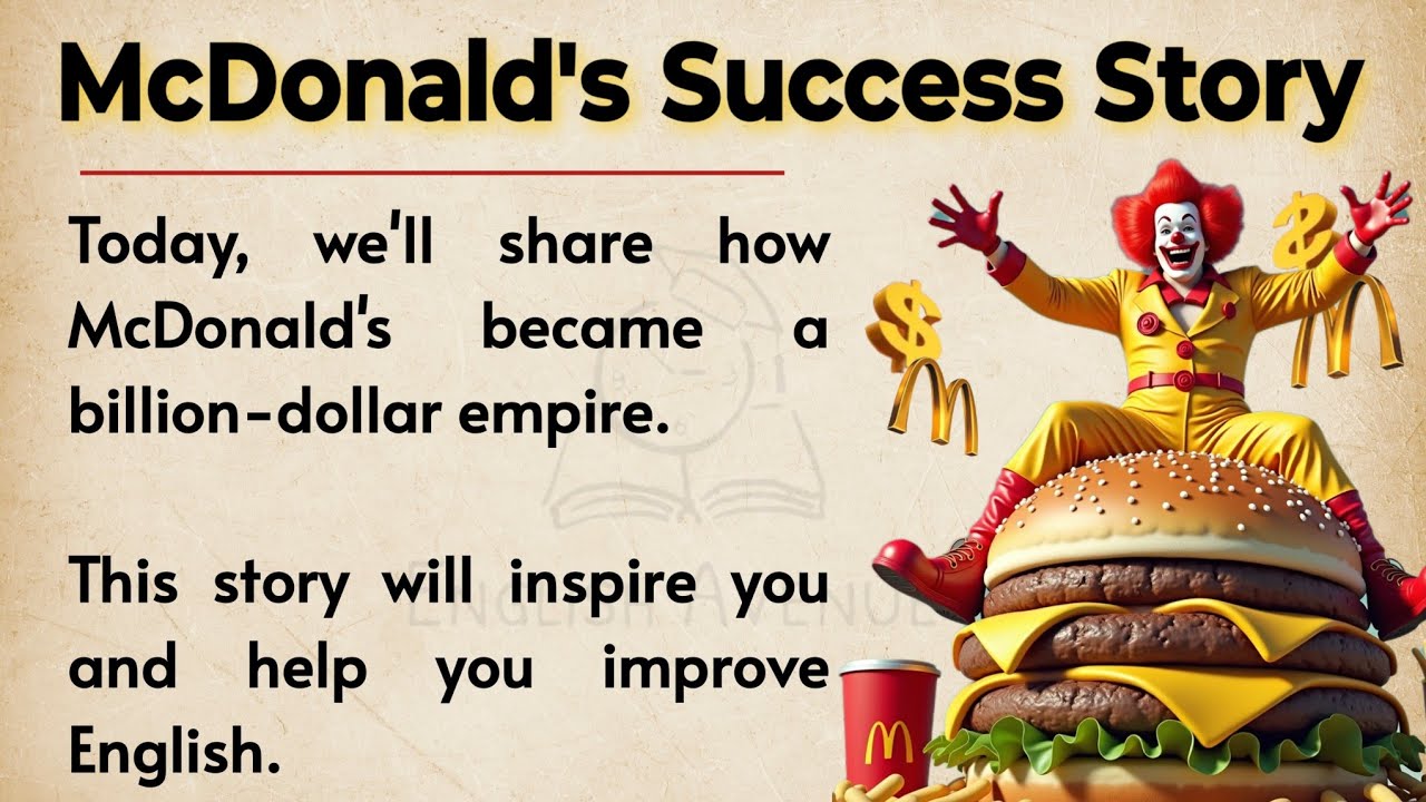 How McDonald's Became a Billion-Dollar Empire | Learn English Through Story Level 3 🔥 | ESL