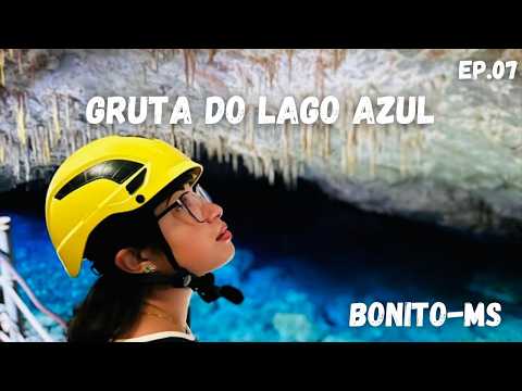 ISSO É REAL?! 😱 A cor inacreditável da Gruta do Lago Azul em Bonito!