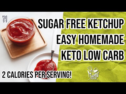 🥫SUGAR FREE KETCHUP HEALTHY HOMEMADE |  EASY KETO KETCHUP LOW CALORIE LOW CARB | Manu Echeverri