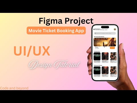 Figma Design Tutorial: Create a Modern Movie Booking Ticket App UI/UX  #chhaava