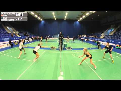 Badminton - Moelhede / Van Zaane vs Nordh / Nistad (XD, R32) - Swedish Masters 2016