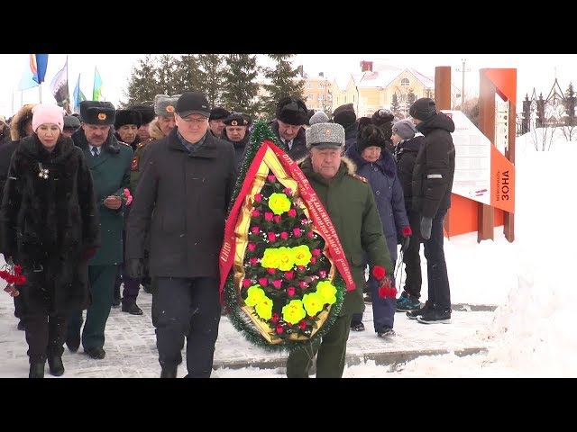 Красные гвоздики на снегу
