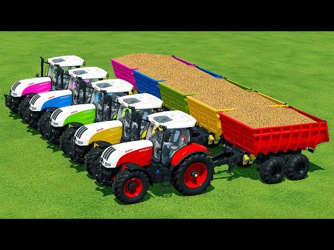 HARVEST & TRANSPORT 200 TONS OF ONION WITH STEYR TRACTORS - Farming Simulator 22