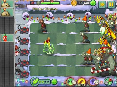 Plants Vs Zombies 2 - Fifth day of Feastivus  - Final day
