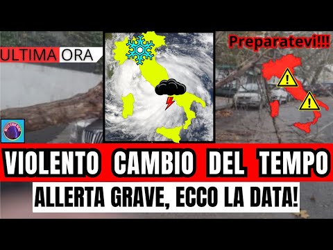 METEO ITALIA! PREVISIONE STRAVOLTA! VIOLENTO CAMBIO DEL TEMPO! AVVISO SU QUESTE CITTA' A PARTIRE DAL